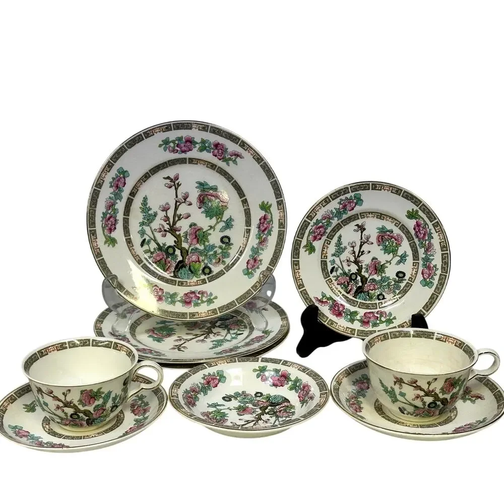 John Maddock & Sons LTD England 'Indian Tree' Vintage 40's-Misc 9-Pieces-Rare